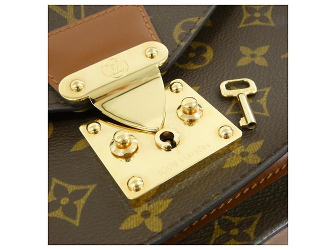 Borsa Louis Vuitton Monogram Monceau Marrone - vista 4