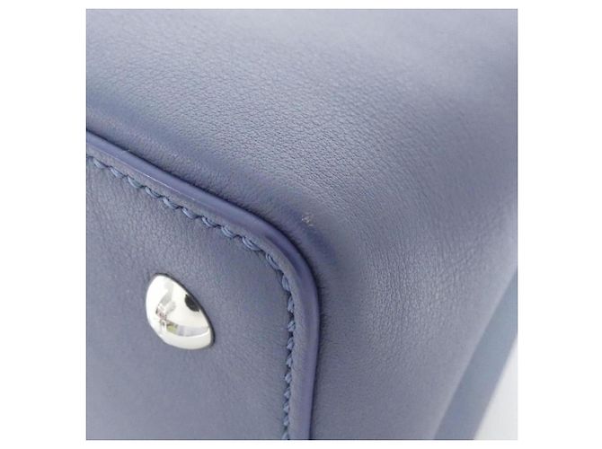 Borsa Fendi Petite 2Jours Blu - vista 3