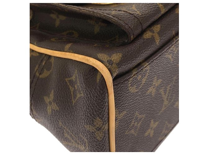 Borsa Louis Vuitton Monogram Manhattan PM Marrone - vista 4