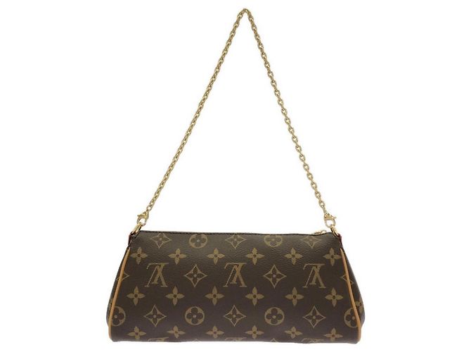 Borsa a tracolla Louis Vuitton Monogram Pochette Eva Marrone - vista 2