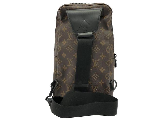 Borsa a tracolla Louis Vuitton Monogram Macassar Avenue Marrone - vista 2