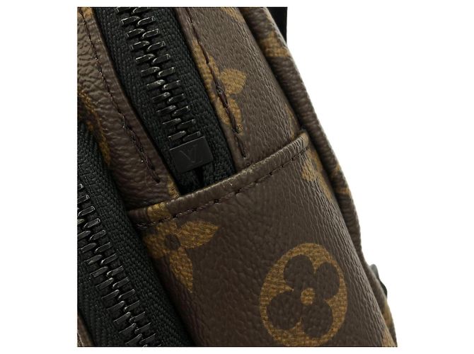 Borsa a tracolla Louis Vuitton Monogram Macassar Avenue Marrone - vista 5
