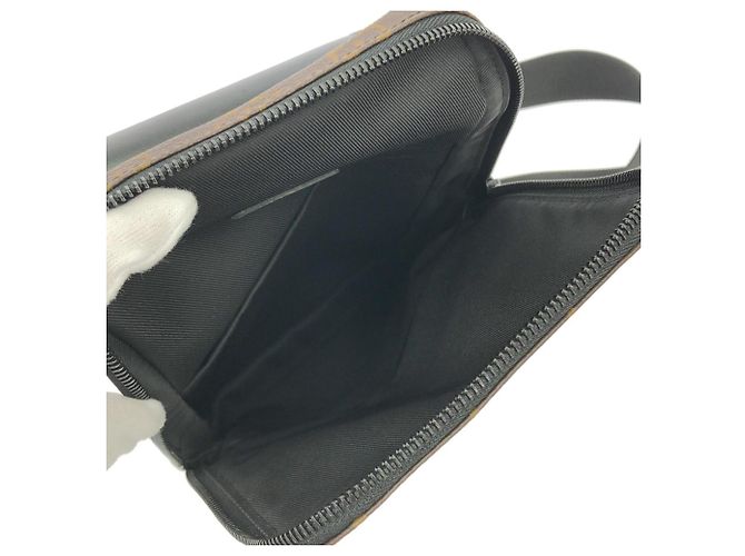 Borsa a tracolla Louis Vuitton Monogram Macassar Avenue Marrone - vista 7