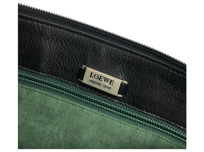 Borsa a tracolla Loewe in pelle nera Nero - vista 10