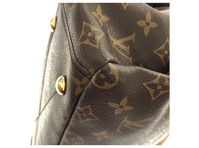 Borsa Louis Vuitton Monogram Pallas Marrone Fuschia - vista 4