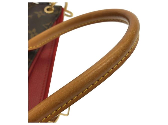 Borsa Louis Vuitton Monogram Pallas Marrone Fuschia - vista 6