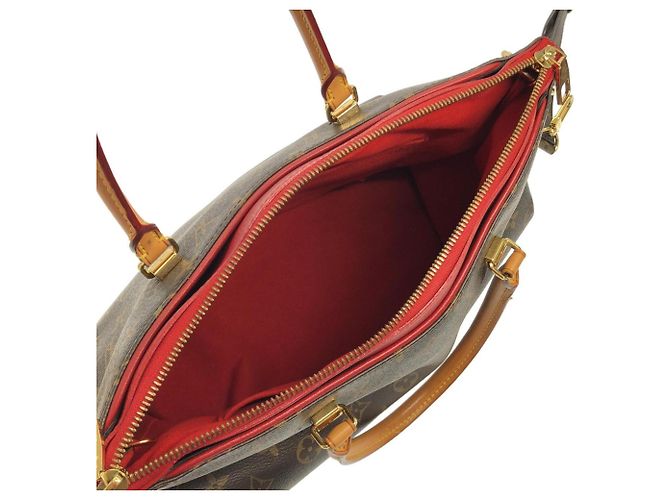 Borsa Louis Vuitton Monogram Pallas Marrone Fuschia - vista 7