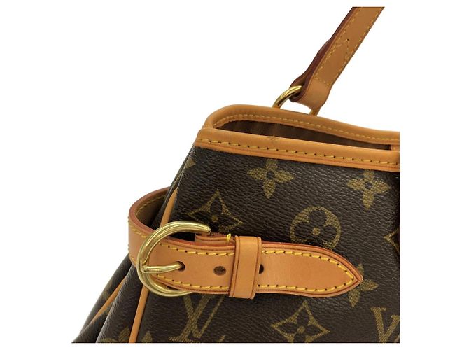 Borsa Louis Vuitton Monogram Batignolles Horizontal Marrone - vista 4