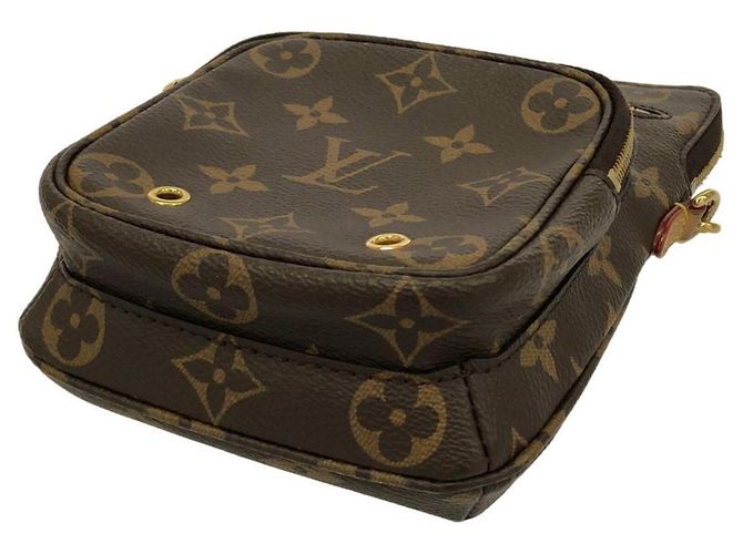 Borsa a tracolla Louis Vuitton Monogram Utility Marrone - vista 3