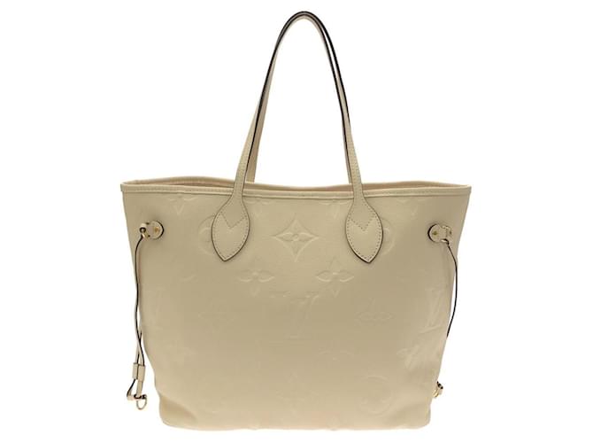 Borsa Louis Vuitton Monogram Empreinte Neverfull MM Beige - vista 2