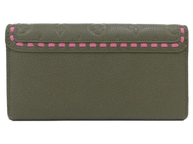 Louis Vuitton Monogram Empreinte Portefeuille Sarah Wallet Verde - vista 2