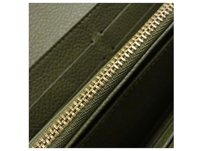 Louis Vuitton Monogram Empreinte Portefeuille Sarah Wallet Verde - vista 9