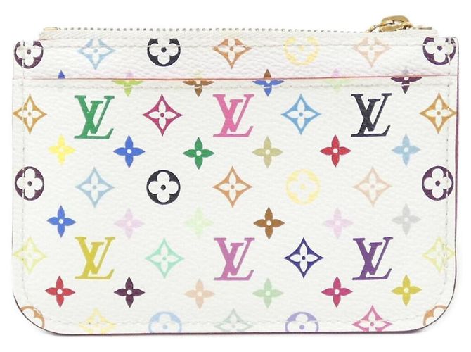 Louis Vuitton Multicolor Pochette Clé Coin & Key Case Bianco Multicolore - vista 2