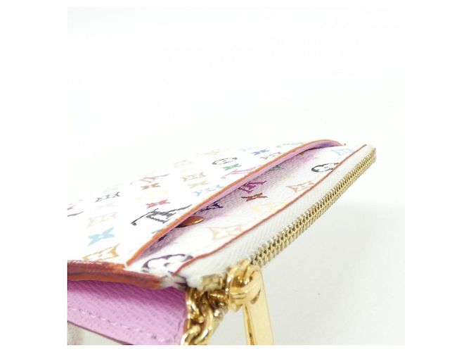 Louis Vuitton Multicolor Pochette Clé Coin & Key Case Bianco Multicolore - vista 3