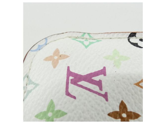 Louis Vuitton Multicolor Pochette Clé Coin & Key Case Bianco Multicolore - vista 4