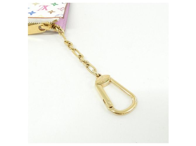 Louis Vuitton Multicolor Pochette Clé Coin & Key Case Bianco Multicolore - vista 6