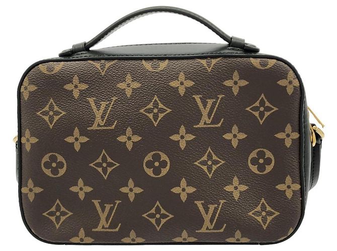 Borsa a tracolla Louis Vuitton Monogram Saint-Onge Marrone Nero - vista 2