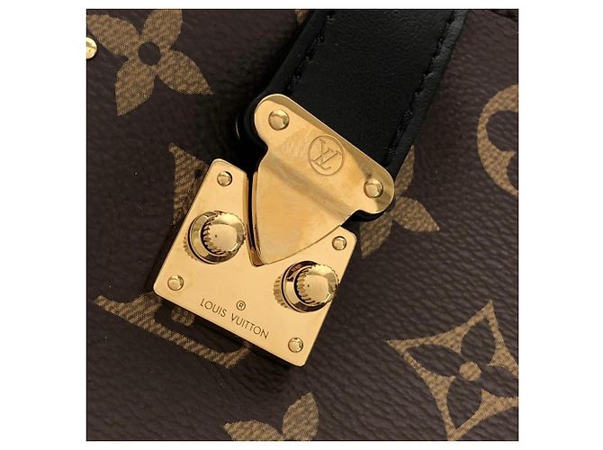 Borsa a tracolla Louis Vuitton Monogram Slim Trunk Marrone - vista 4