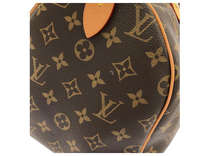 Borsa Boston Louis Vuitton Monogram Speedy Bandoulière Marrone - vista 5