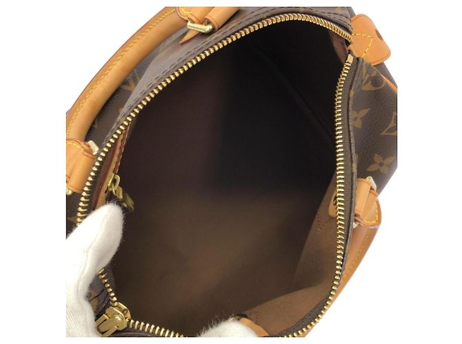 Speedy Borsa Boston Monogram Louis Vuitton Marrone - vista 9