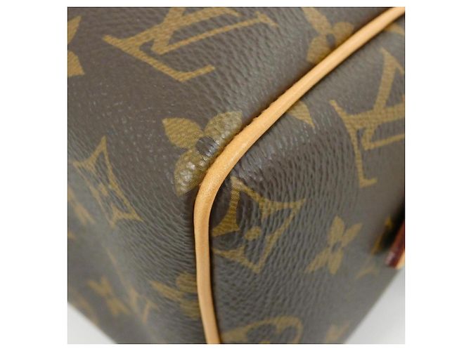Borsa Boston Louis Vuitton Monogram Speedy Bandoulière Marrone Nero - vista 2