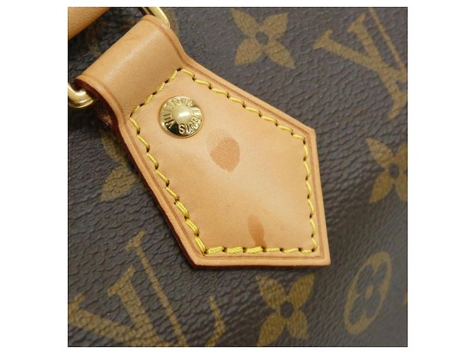Borsa Boston Louis Vuitton Monogram Speedy Bandoulière Marrone Nero - vista 4