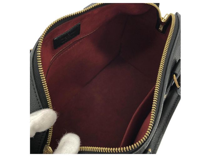 Borsa Boston Louis Vuitton Bicolor Monogram Empreinte Speedy Bandoulière Nero Beige - vista 7