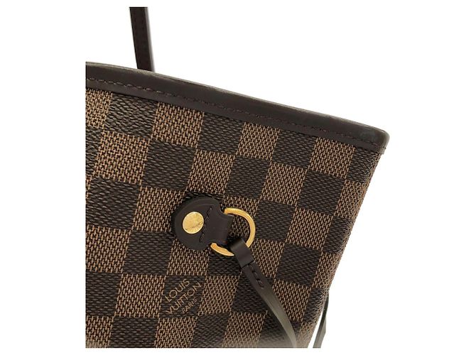 Borsa Louis Vuitton Damier Neverfull MM N41603 Rosa Damier ebene - vista 3