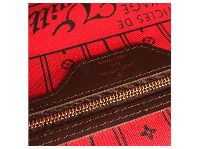 Borsa Louis Vuitton Damier Neverfull GM Damier ebene - vista 8