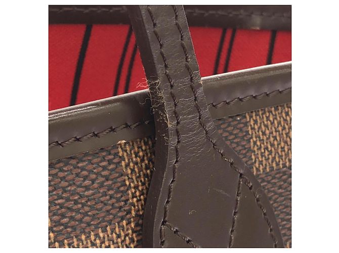 Borsa Louis Vuitton Damier Neverfull PM Damier ebene - vista 3