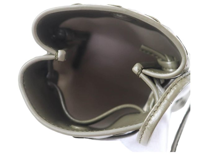 Borsa a tracolla Bottega Veneta in nappa Intrecciato marrone Cachi - vista 6
