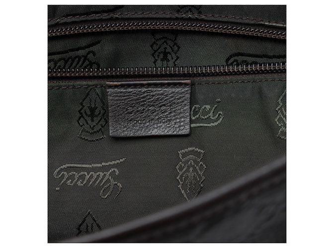 Borsa a tracolla Gucci Brown Guccissima Marrone Marrone scuro - vista 5