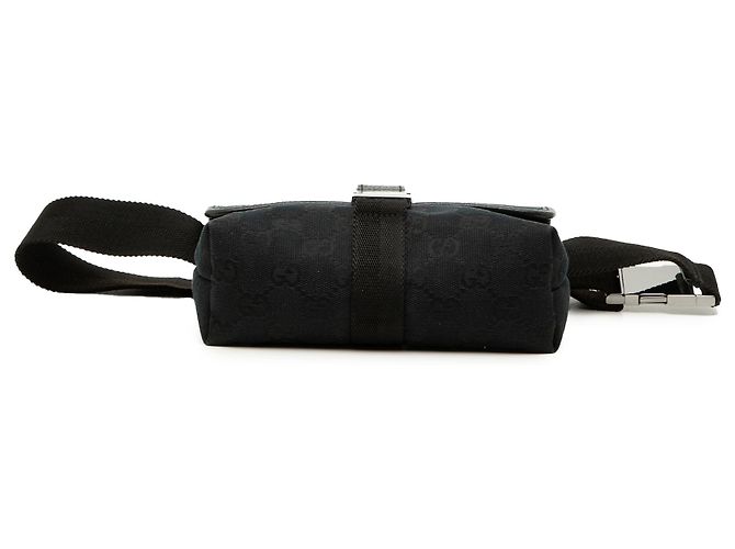 Gucci Gürteltasche aus schwarzem GG Canvas - Ansicht 3