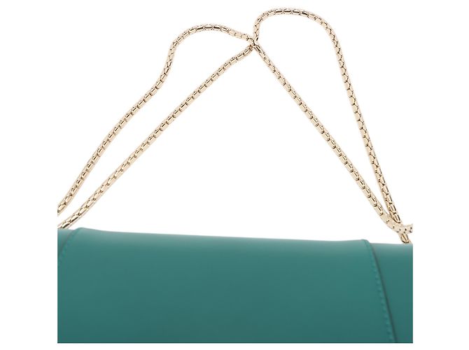 Bulgari Borsa a tracolla Bvlgari Serpenti Forever in pelle di vitello verde Medium Verde scuro - vista 10
