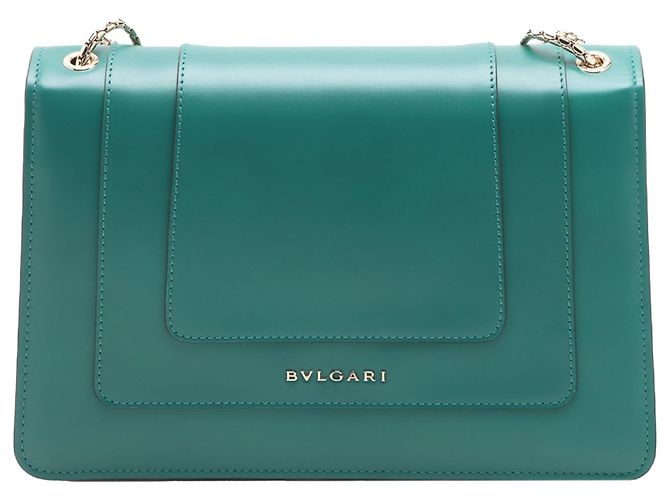 Bulgari Borsa a tracolla Bvlgari Serpenti Forever in pelle di vitello verde Medium Verde scuro - vista 2