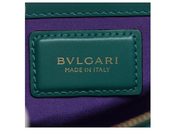 Bulgari Borsa a tracolla Bvlgari Serpenti Forever in pelle di vitello verde Medium Verde scuro - vista 6