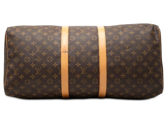 Louis Vuitton Brown Monogram Keepall 55 Marrone - vista 3