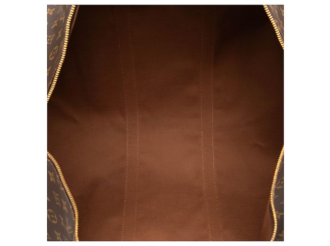 Louis Vuitton Brown Monogram Keepall 55 Marrone - vista 4