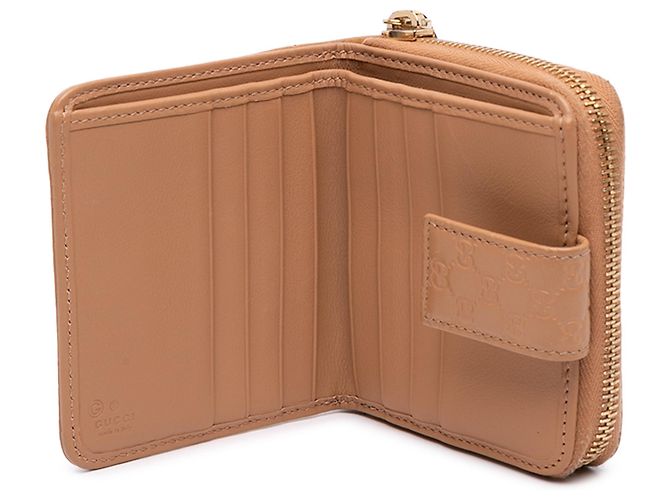 Gucci Brown Microguccissima Zip Around Small Wallet Braun - Ansicht 5