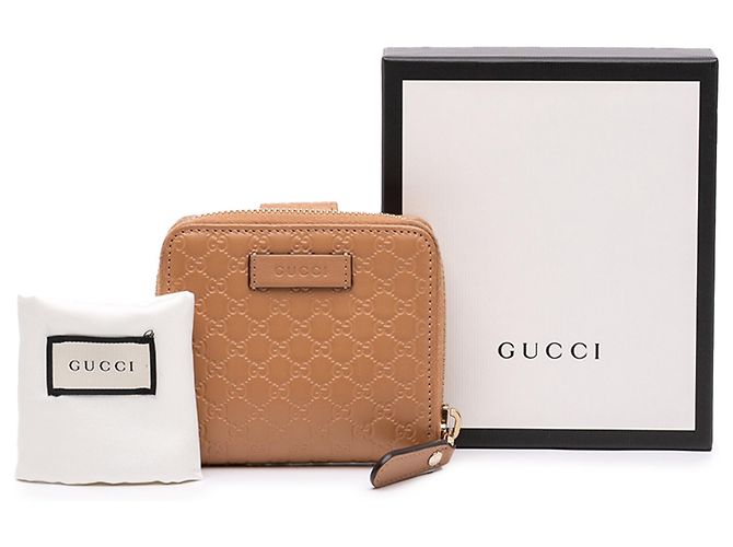 Gucci Brown Microguccissima Zip Around Small Wallet Braun - Ansicht 8