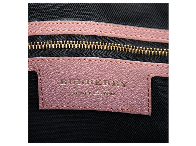 Borsa Bowling Orchard in Nylon Burberry Beige Small Haymarket Check - vista 5