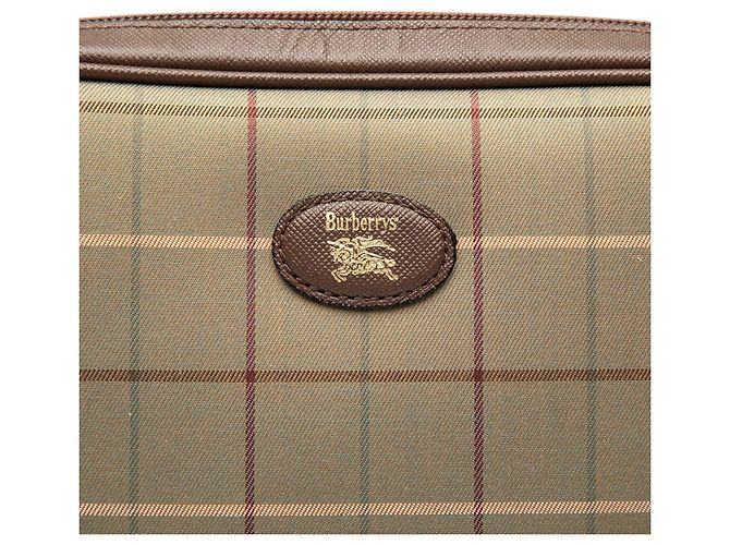 Clutch Burberry Brown Vintage Check Canvas Marrone Marrone chiaro - vista 5