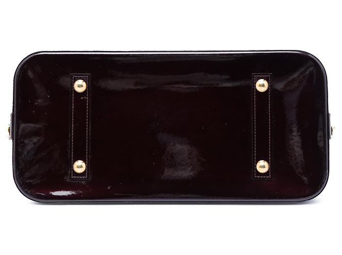 Louis Vuitton Purple Monogram Vernis Alma GM Porpora - vista 3