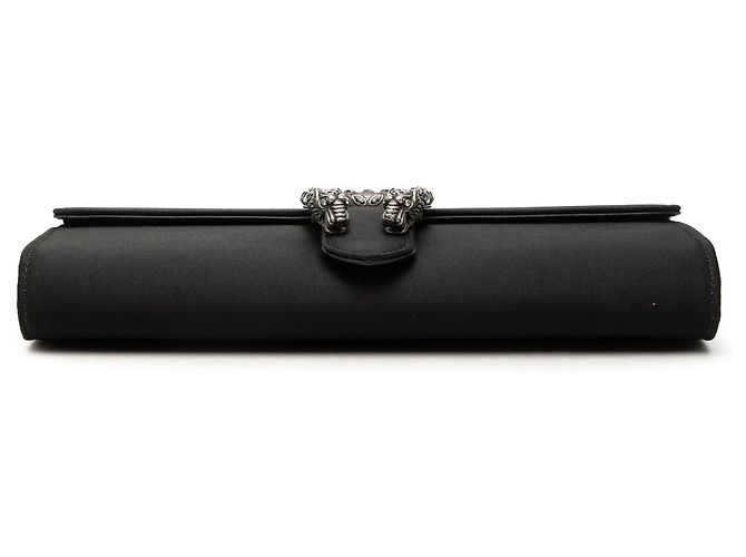 Clutch Dionysus in raso nero Gucci - vista 3