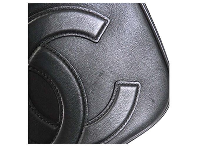 Borsa Camera Chanel CC Mania in pelle di agnello nera Nero - vista 10