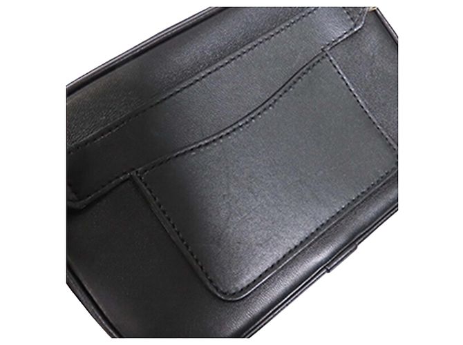 Borsa Camera Chanel CC Mania in pelle di agnello nera Nero - vista 12