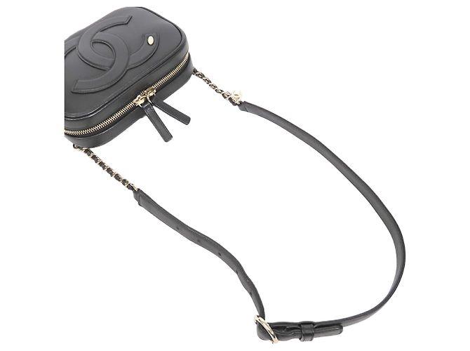 Borsa Camera Chanel CC Mania in pelle di agnello nera Nero - vista 19
