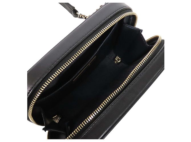Borsa Camera Chanel CC Mania in pelle di agnello nera Nero - vista 3