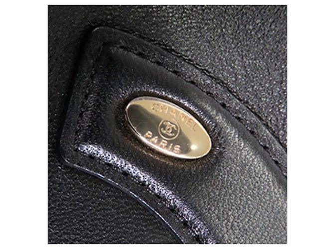 Borsa Camera Chanel CC Mania in pelle di agnello nera Nero - vista 5