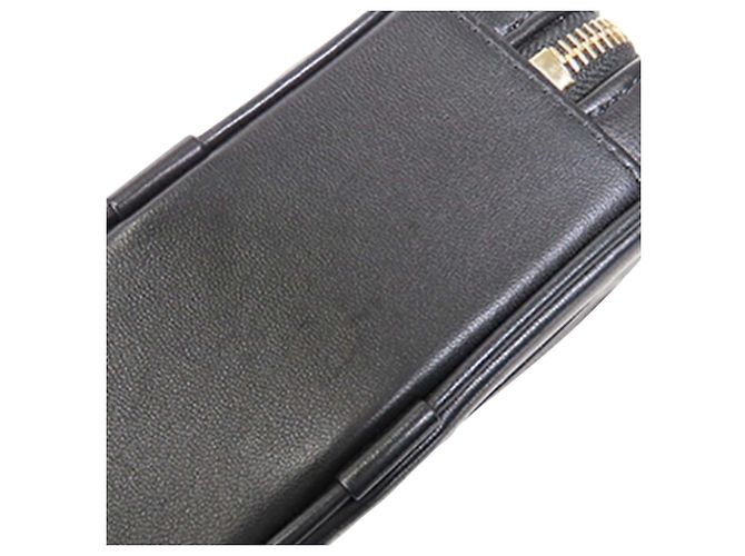 Borsa Camera Chanel CC Mania in pelle di agnello nera Nero - vista 8